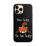 Husa compatibila cu Apple iPhone 11 Pro model Too lazy to be lazy, Silicon, TPU, Viceversa, Transparent, Carcasa