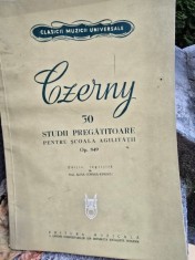 Partitura, 30 studii pregatitoare pentru scoala agilitatii, Op.849 - Czerny