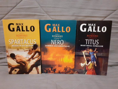 ROMANII:SPARTACUS/NERO/TITUS-MAX GALLO (3 VOL) foto