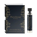 Mostră parfum cu feromoni PHEROSTRONG For Women, pentru femei, cu note de mosc, iasomie și lăm&acirc;ie, 1 ml