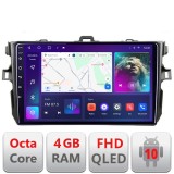 Navigatie Android Toyota Corolla 2007-2013 QLED 4GB+64GB CarPlay