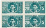TIMBRE ROMANIA 1940 MISCAREA LEGIONARA CORNELIU ZELEA CODREANU BLOC 4 TIMBRE POSTA AERIANA