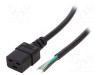 Cablu 3x1,5mm2 IEC C19 mamă 3m negru 16A LIAN DUNG