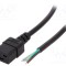 Cablu 3x1,5mm2 IEC C19 mamă 3m negru 16A LIAN DUNG