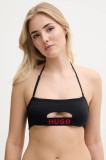 HUGO sutien de baie culoarea negru, cupa usor rigidizata, 50540224