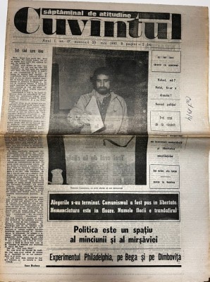 Cuvantul, nr. 17, 23 mai 1990 foto
