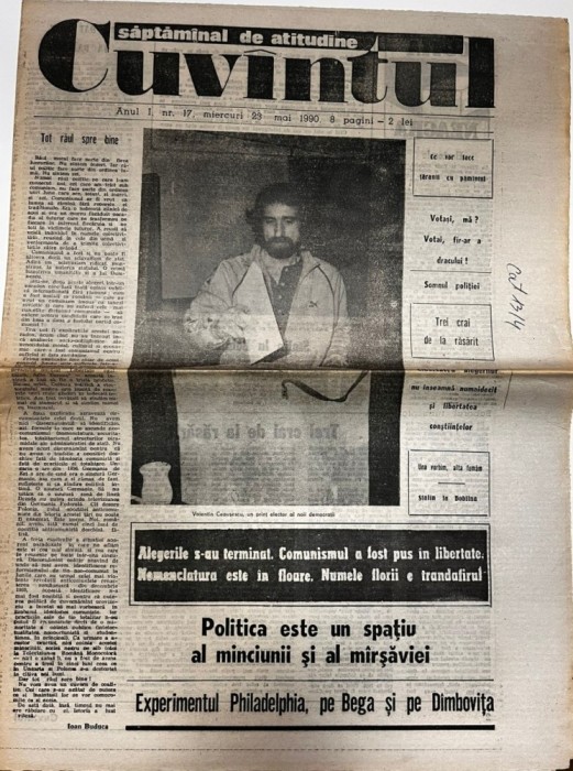 Cuvantul, nr. 17, 23 mai 1990