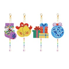 Set 11 piese de creatie cu diamante, lungime totala 27 cm, plastic, rasina