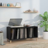 Cumpara ieftin Comodă discuri, negru, 100x38x48 cm, lemn prelucrat