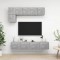 Gossi set de dulapuri tv, 5 piese, gri beton, lemn prelucrat