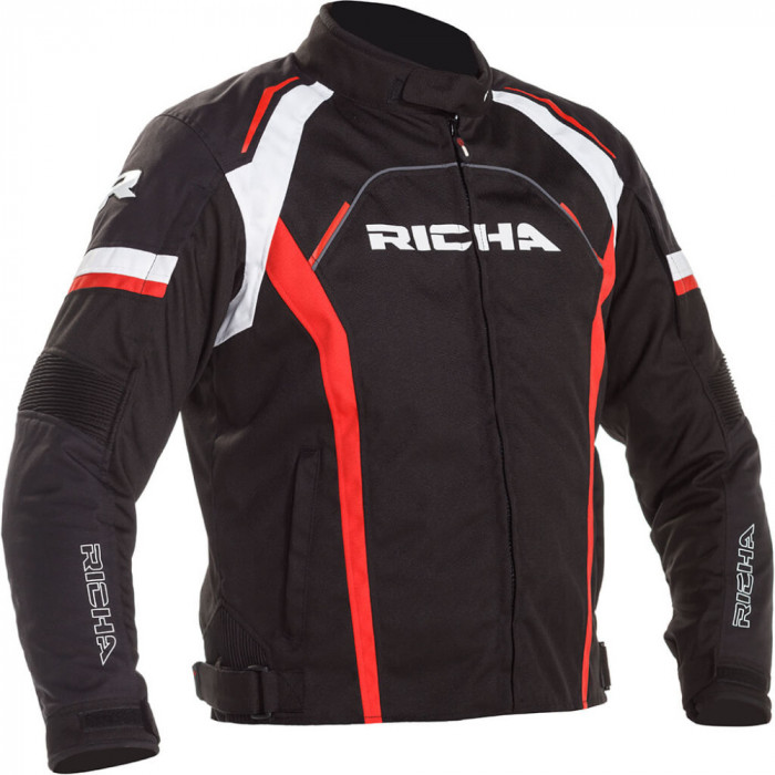 Geaca Moto Richa Falcon 2 Jacket, Negru/Rosu/Alb, 4XL