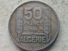 ALGERIA-50 FRANCS 1949, Africa, Cupru-Nichel