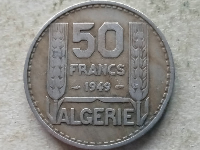 ALGERIA-50 FRANCS 1949 foto