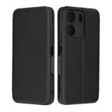 Cumpara ieftin Husa Tip Carte Xiaomi Redmi 13C 4G Poco C65 cu Flip Magnetic Negru TSWP, Techsuit