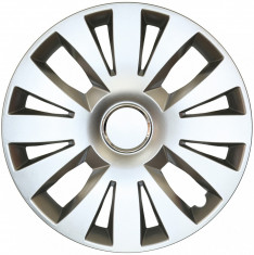 Set capace roti 15 inch tip Renault, culoare Silver 15-324 foto