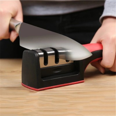 Aparat Pentru Ascutit Cutite Knife Grinder cu Maner Anti Alunecare 3 Nivele foto