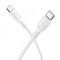 Cablu Date si Incarcare USB-C - USB-C Borofone BX116 Certain, 60W, 1m, Alb