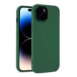 Husa Silicon Verde iPhone 15 Pro Max, Protectie Anti-Zgarieturi, Compatibila Apple