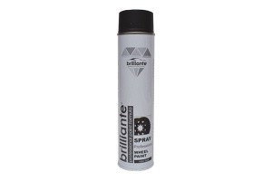 Vopsea Spray Pentru Jante Negru Mat 600 Ml Brilliante