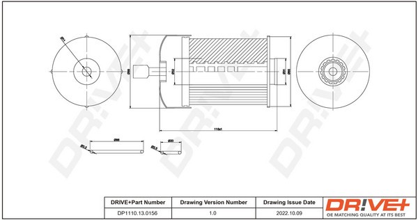 Dr!ve+ DP1110.13.0156 filtru combustibil