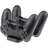 Dock incarcare Controller PS4, Stand Dual PlayStation 4 - Negru
