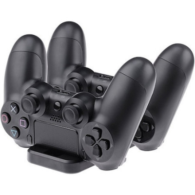 Dock incarcare Controller PS4, Stand Dual PlayStation 4 - Negru foto