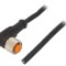 Cablu M12 PIN 4 unghi 5m 4A -25&divide;80&deg;C