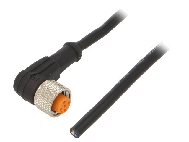 Cablu M12 PIN 4 unghi 5m 4A -25&divide;80&deg;C