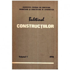 colectiv - Buletinul constructiilor vol. 1, 1978 - 112195 foto