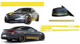 Set stickere galben mat pentru Mercedes C205 Coupe si A205 Cabriolet