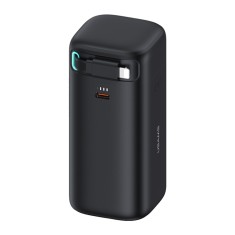 Baterie externa 18000mah usb-c pd45w cu cablu lightning, usams, black foto