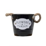 Ghiveci model galetusa pentru buchete, 14x12cm, negru Z-TOOLS / ZTS 8066