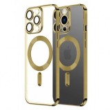 HUSA PROTECTIE TPU ELECTROPLATE, APPLE IPHONE 15 PLUS, COMPATIBIL MAGSAFE, GOLD BLISTER