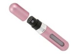 Sticluță de parfum pentru călătorie, re&icirc;ncărcabil, aluminiu, roz, 5 ml