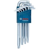 Bosch 1600A01TH4 - Set chei cu profil TORX (fara gaura) TX10-TX50 9 bucati