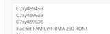 Cartele numere usoare consecutive