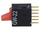 Comutator Rocker DPDT ON-ON 0,01A 28V