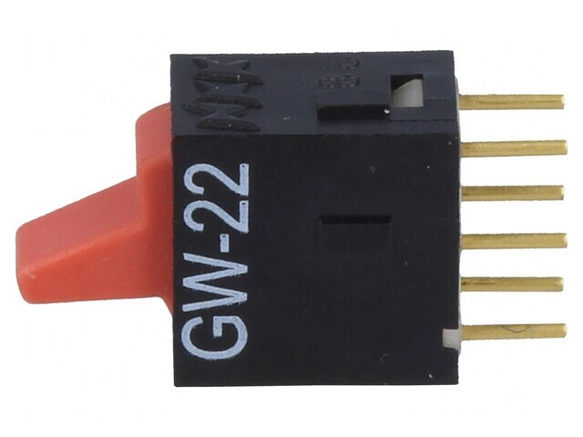 Comutator Rocker DPDT ON-ON 0,01A 28V