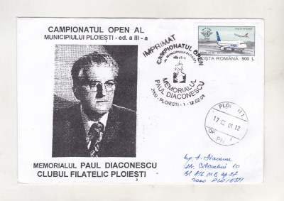 bnk fil Plic ocazional Memorialul Paul Diaconescu Ploiesti 2001 foto