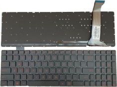Tastatura laptop ASUS G552V G552VW G552VX FZ50JX GL752VW GL552 G551JW neagra iluminata foto