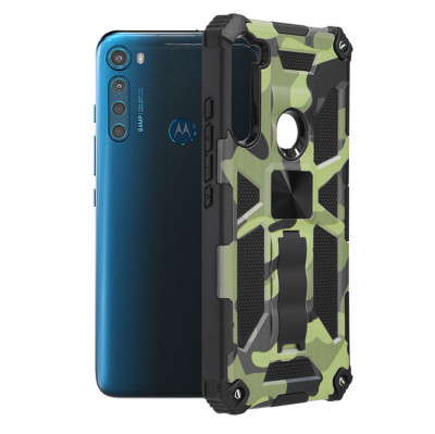 Husa Techsuit Blazor Motorola Moto One Fusion Plus - Camo Lime foto