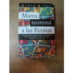 MAREA TEOREMA A LUI FERMAT de SIMON SINGH , 2005