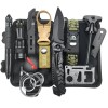 Kit supravietuire multifunctional 13 in 1 flippy, instrumente profesionale, agatatoare ghiozdan, pentru camping, drumetii, aventuri in aer liber, bors