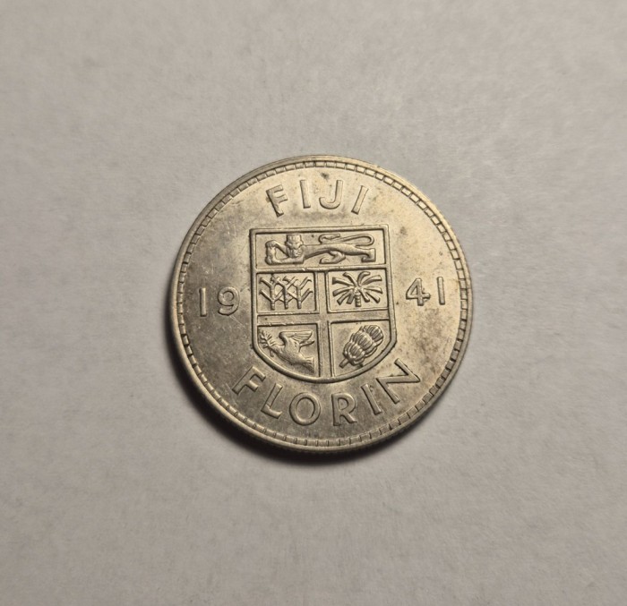 Fiji 1 Florin 1941 UNC