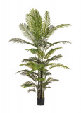Planta artificiala in ghiveci Kenzia, Bizzotto, &Oslash;150 x 210 cm, 33 frunze, frunze de arbore de cauciuc