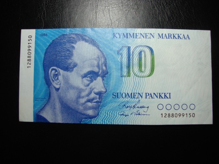 FINLANDA 10 MARKKAA 1986 EXCELENTA