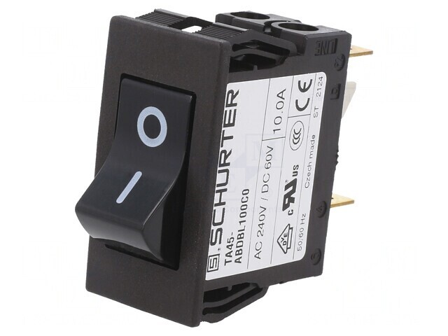 &Icirc;ntrerupător de Supracurent 240VAC 60VDC 10A DPST MCB