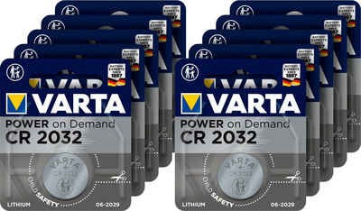 Baterii CR2032 litiu, 3V - Varta, 10 buc / set