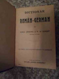 Dictionar Roman-german - Const. Saineanu M. W. Schroff ,535375, SCRISUL ROMANESC