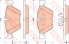 Set placute frana,frana disc BMW Seria 3 Cabriolet (E93) (2006 - 2013) TRW GDB1810